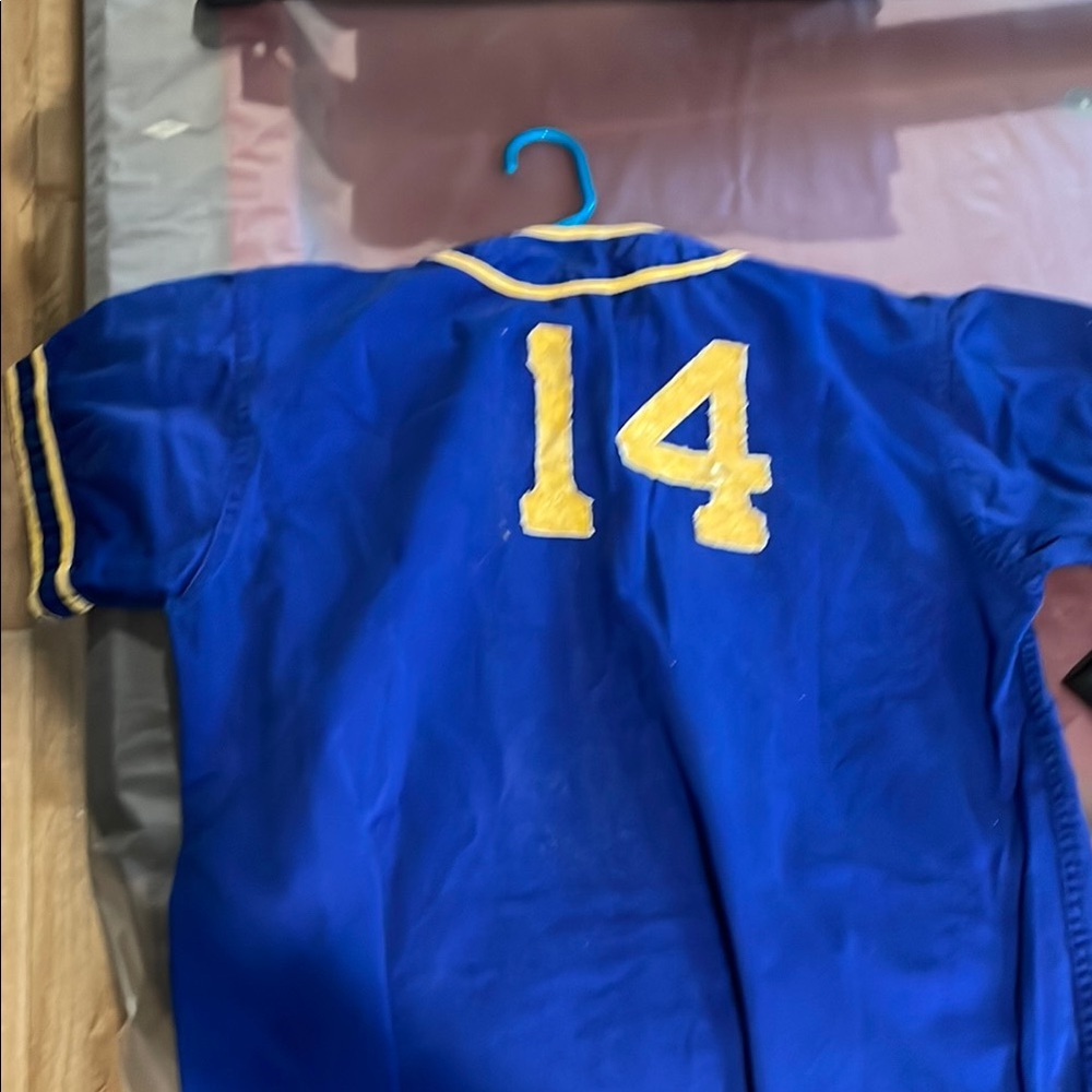 Blue and Yellow Sports Jersey